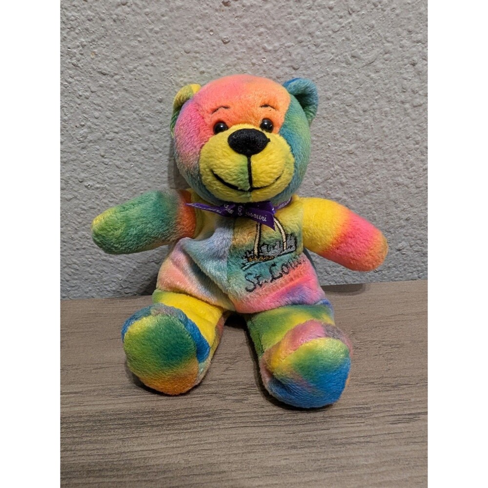 Symbolz St. Louis Gateway to the West Souvenir Beanbag Bear Plush 2007